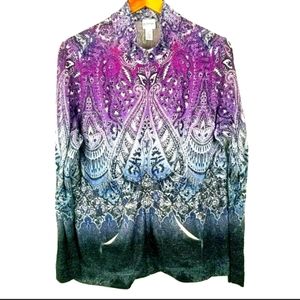 Chico's Zenergy zipper cardigan size 1